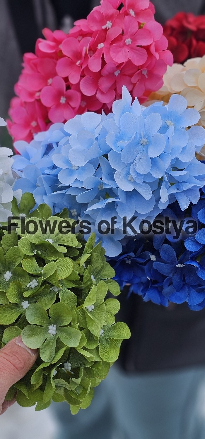 гортензия зеленая,искусственная гортензия,цветок искусственный гортензия,цветы гортензии,гортензия