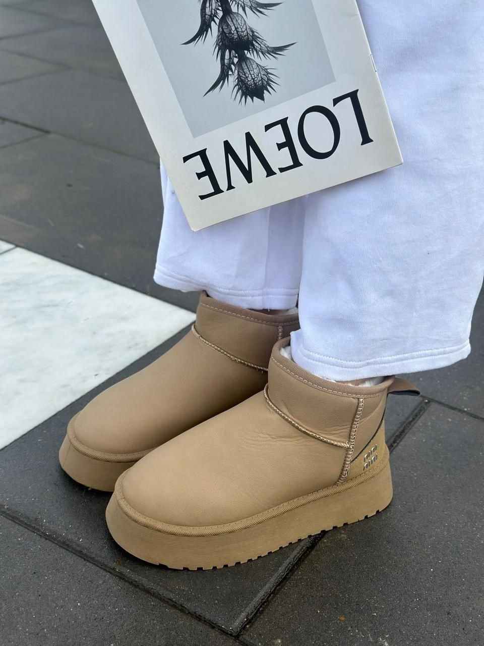 женские угги,короткие угги с мехом на толстой подошве lazer fashion,угги,модные угги,угги зимние женские