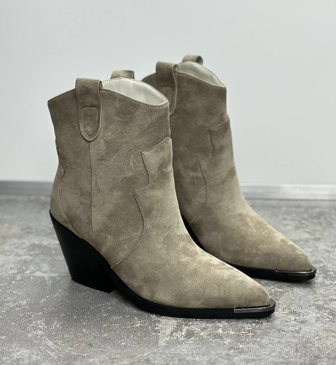 ,сапоги изабель марант казаки,ковбойские замшевые ботильоны dewina isabel marant бежевый,ботильоны казаки,модели обуви