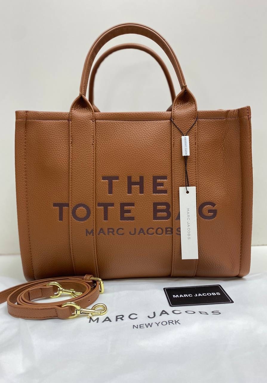 сумка marc jacobs тоут,коричневая кожаная большая сумка-тоут marc jacobs,сумка женская тоут marc jacobs,сумка marc jacobs оригинал,кожаная большая сумка среднего размера marc jacobs