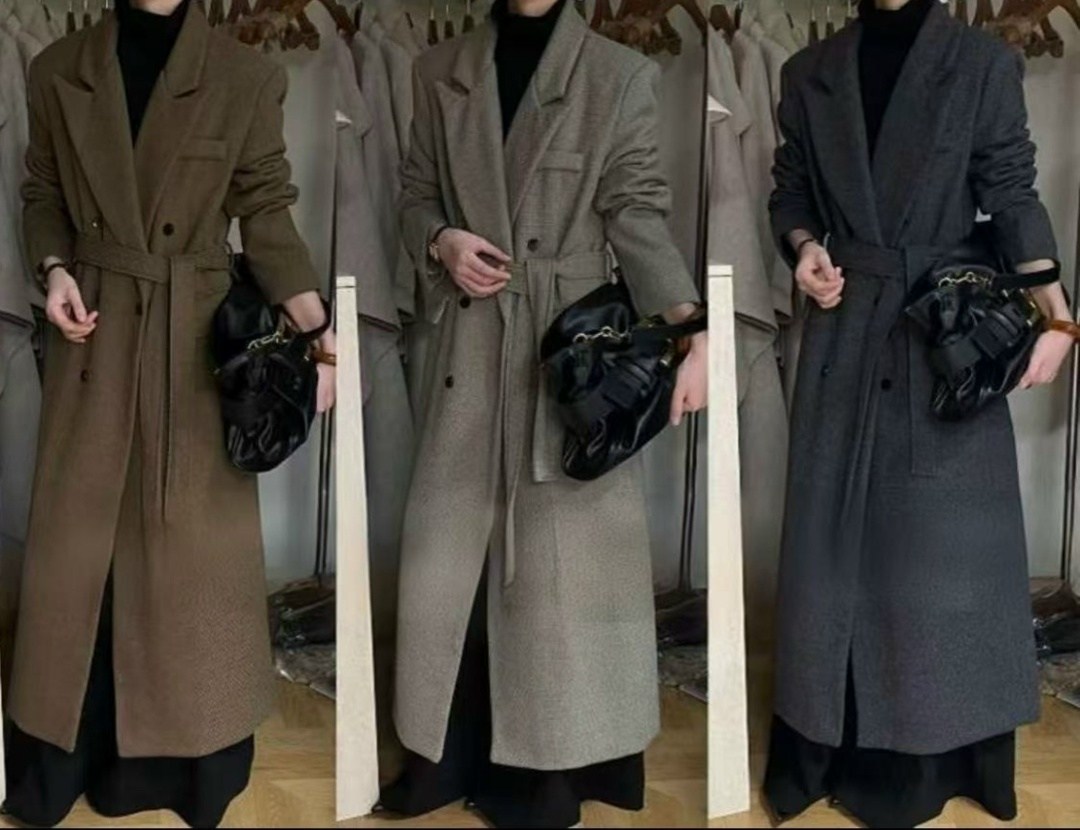 простое длинное двустороннее кашемировое пальто,шерстяное пальто,простое длинное двустороннее кашемировое пальто для женщин,серое двустороннее кашемировое пальто для женщин,стильное пальто