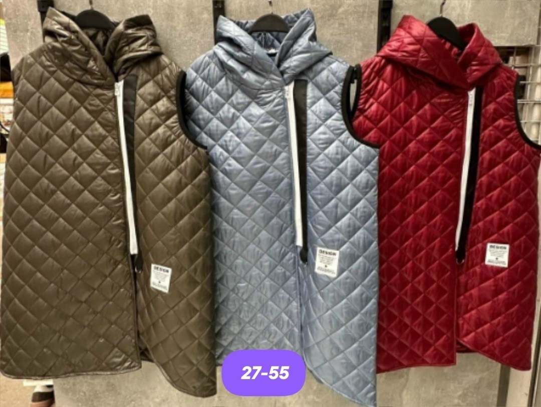 женская жилетка,жилет женский,жилетка удлиненная,теплый жилет,жилетка плащевка