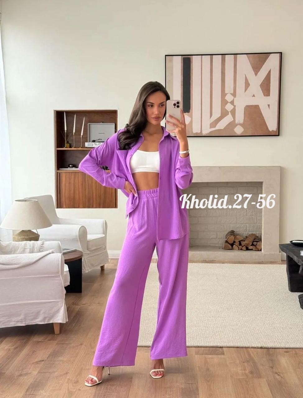 костюм с брюками,костюм с брюками палаццо,брючный костюм,костюм с рубашкой и брюками из мягчайшей ткани,костюм женский летний