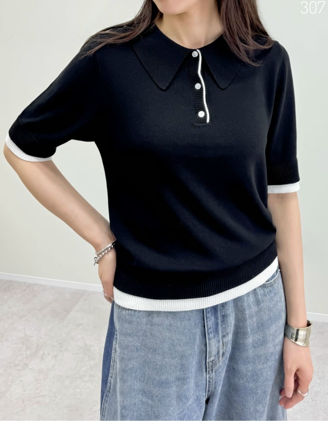 свитер с короткими рукавами,трикотажный пуловер,кашемировый свитер,женский пуловер с воротником-поло,свитер с отложным воротником