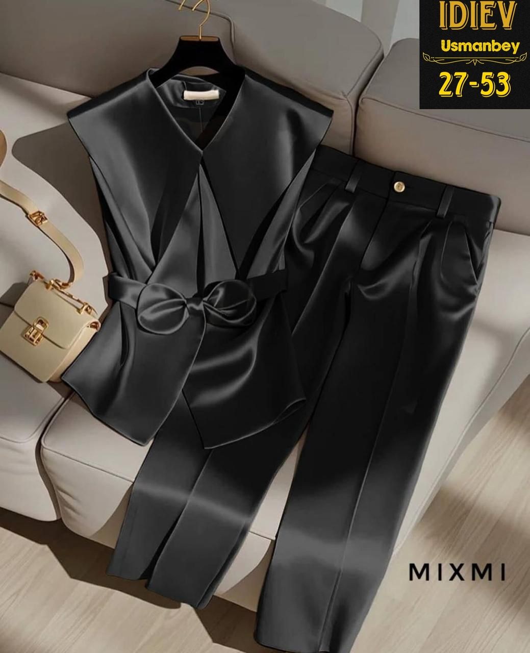 костюм двойка,женский костюм черный,атласный брючный костюм женский,костюм брючный классический,костюм двойка атлас