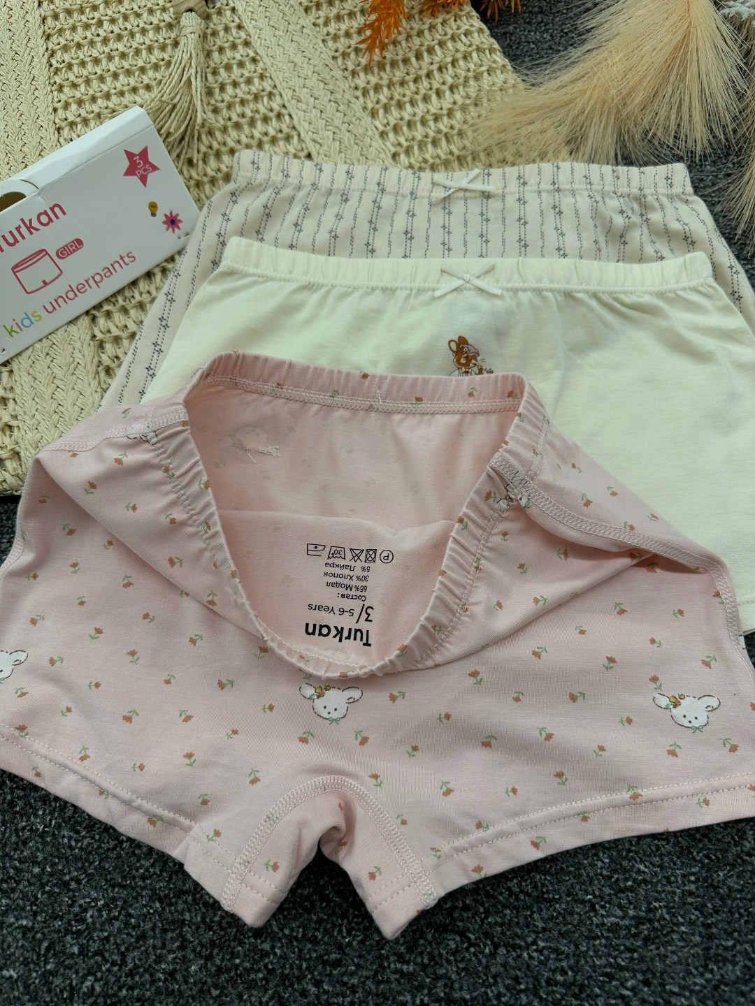 детское нижнее белье,хлопковые трусы для девочек,детское нижнее белье для девочек,комплект трусов шорты donella для девочек,комплект трусов шорты donella