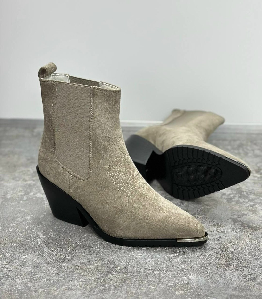 ,ботильоны казаки,ботильоны женские, женская,замшевые ботильоны