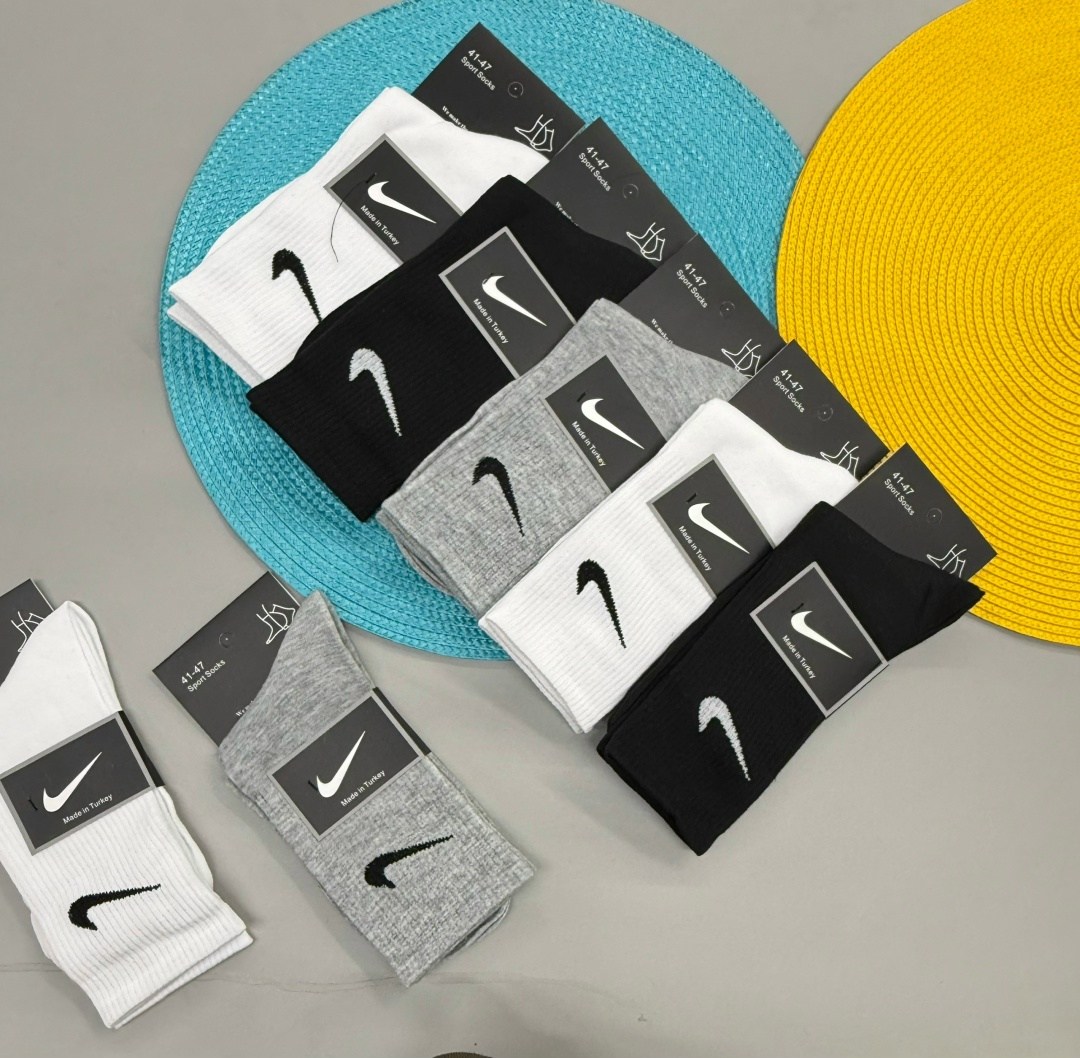 носки найк,носки nike мужские,носки спортивные,комплект носков nike,носки спортивные средние