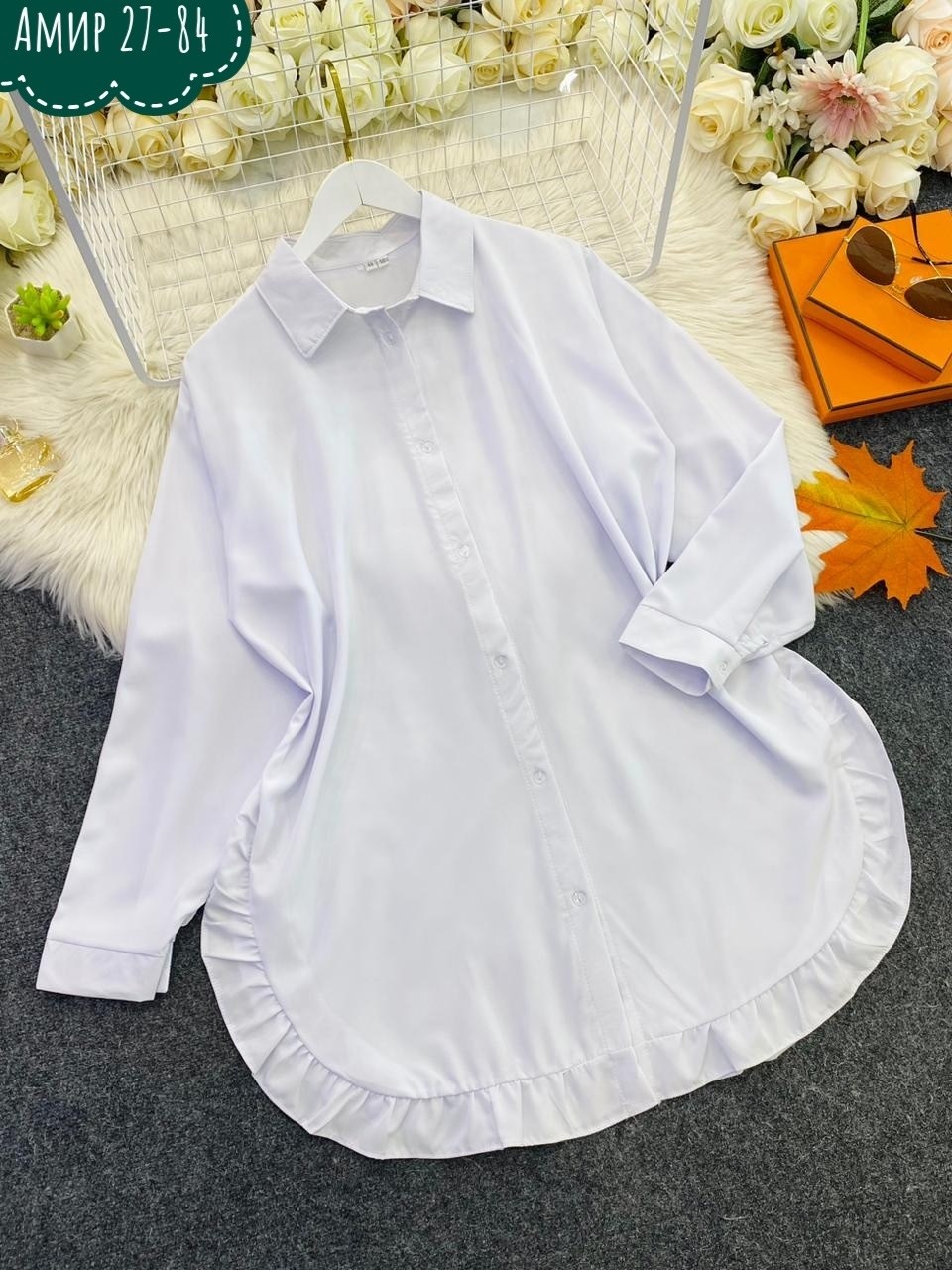 женская рубашка,рубашка с оборками,женское платье рубашка,длинная рубашка женская,блузка с оборками