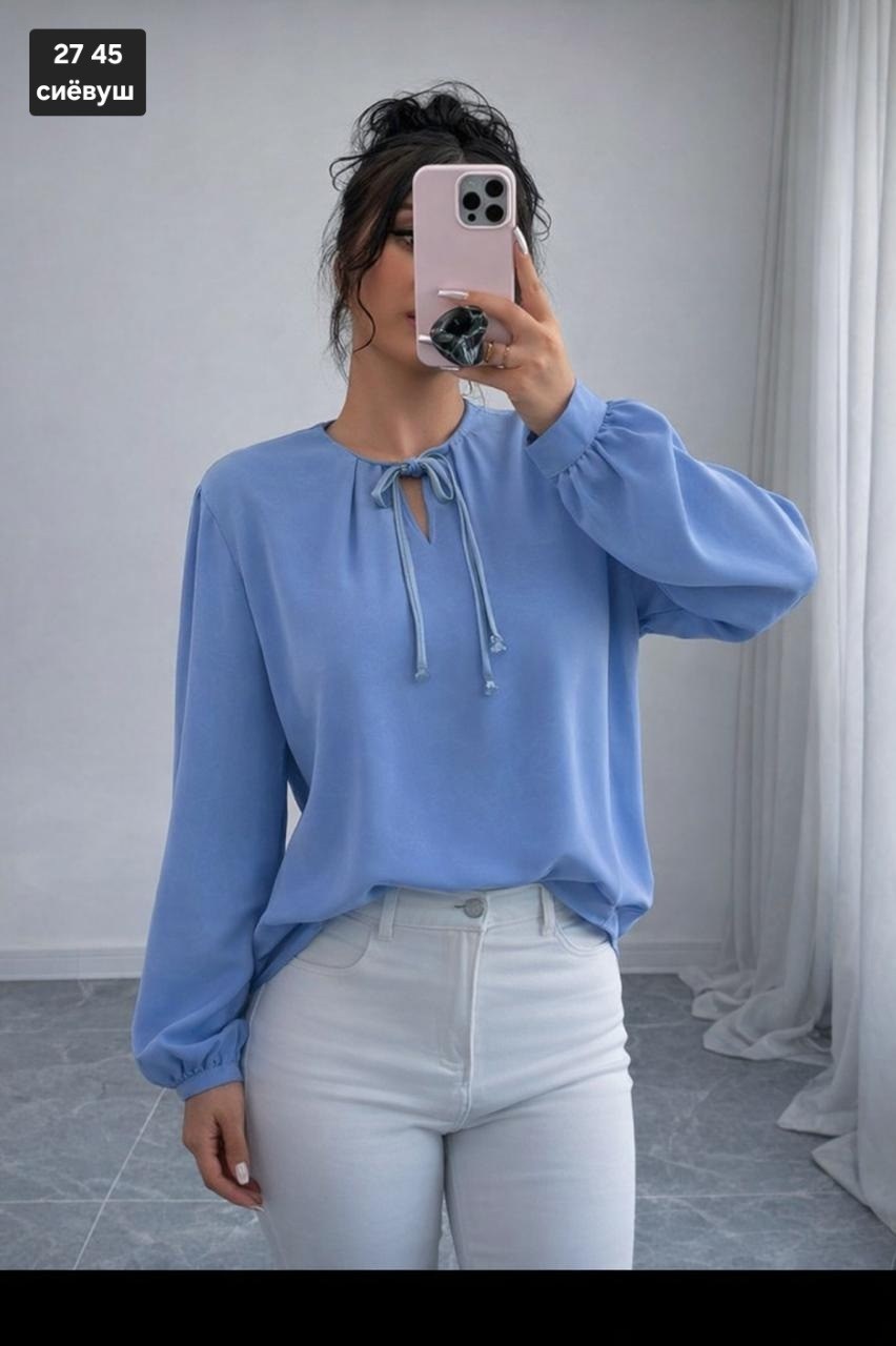 повседневная блуза,женская блузка,блузка,шифоновая блузка,блузка на завязке