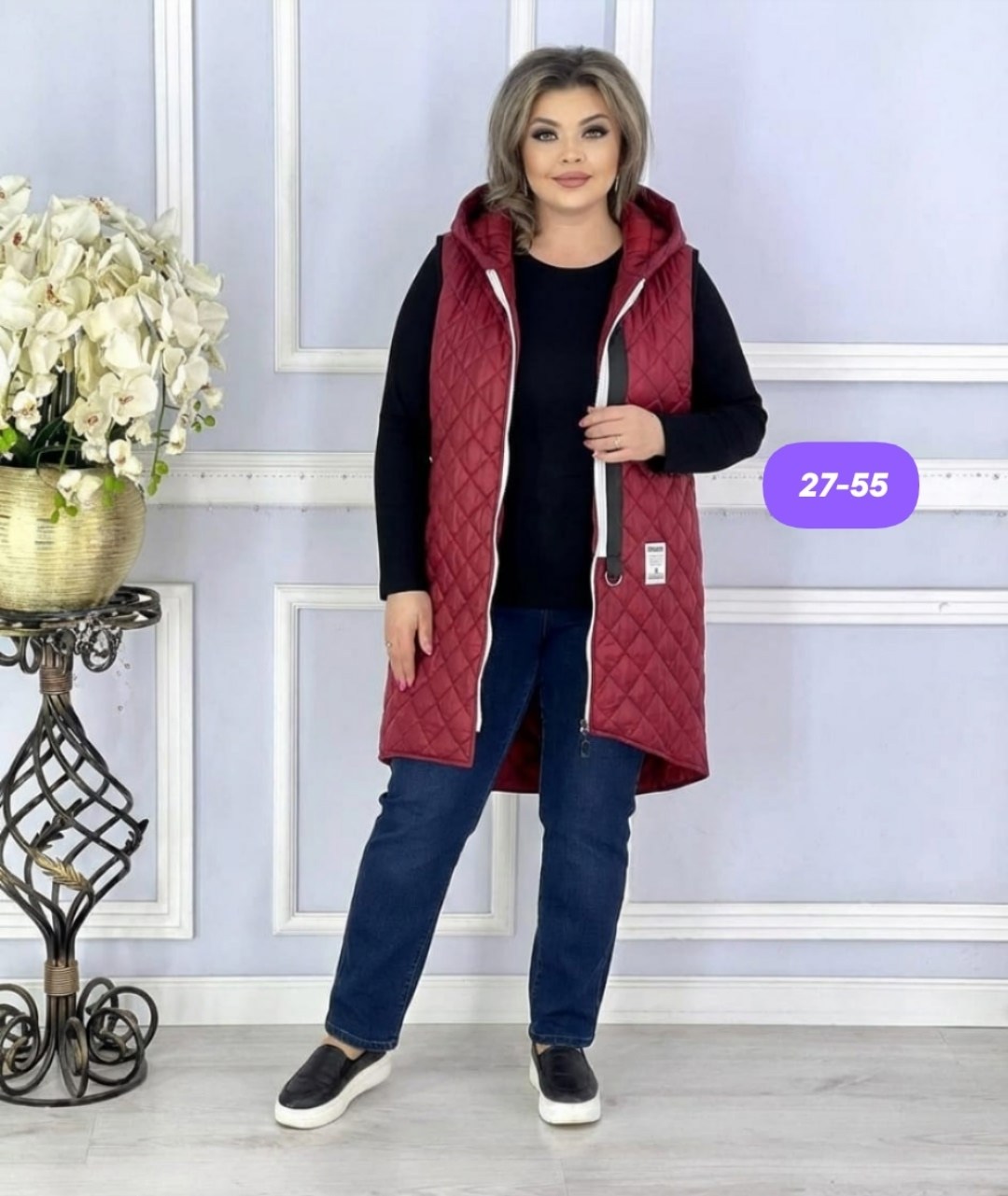 женская жилетка,жилет женский,жилетка удлиненная,теплый жилет,жилетка плащевка