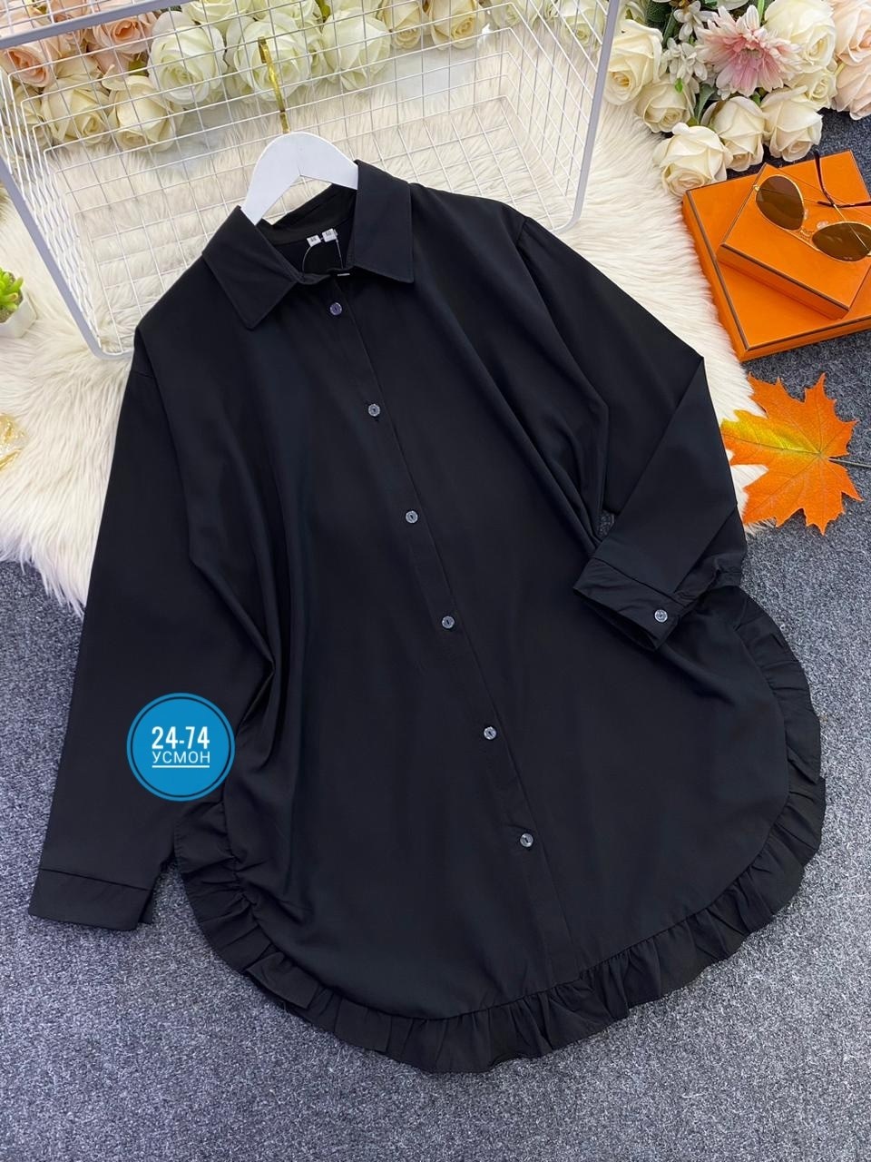 повседневная рубашка,рубашка платье,блузка с оборками,длинная рубашка,рубашка с оборками