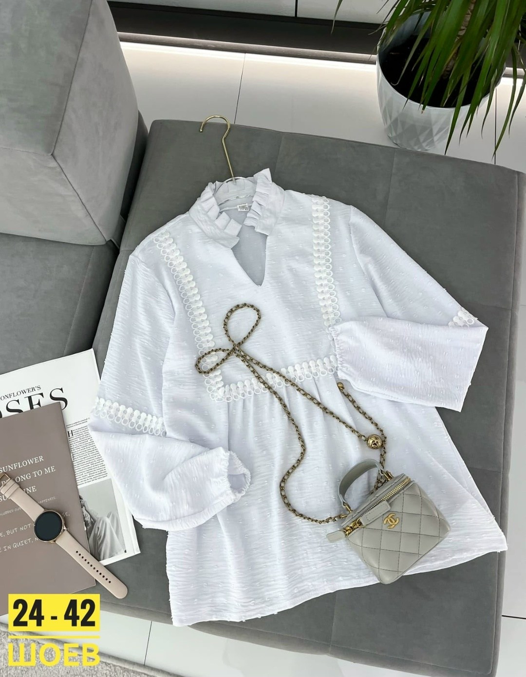 женская шифоновая блузка с длинными рукавами,женская шифоновая блузка,блузка для женщин,блузка белая,женская блузка