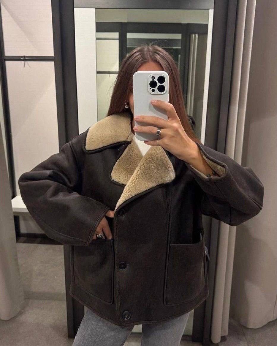 дубленка оверсайз,дублёнка,дубленка женская,стильная дубленка женская,дубленка зимняя