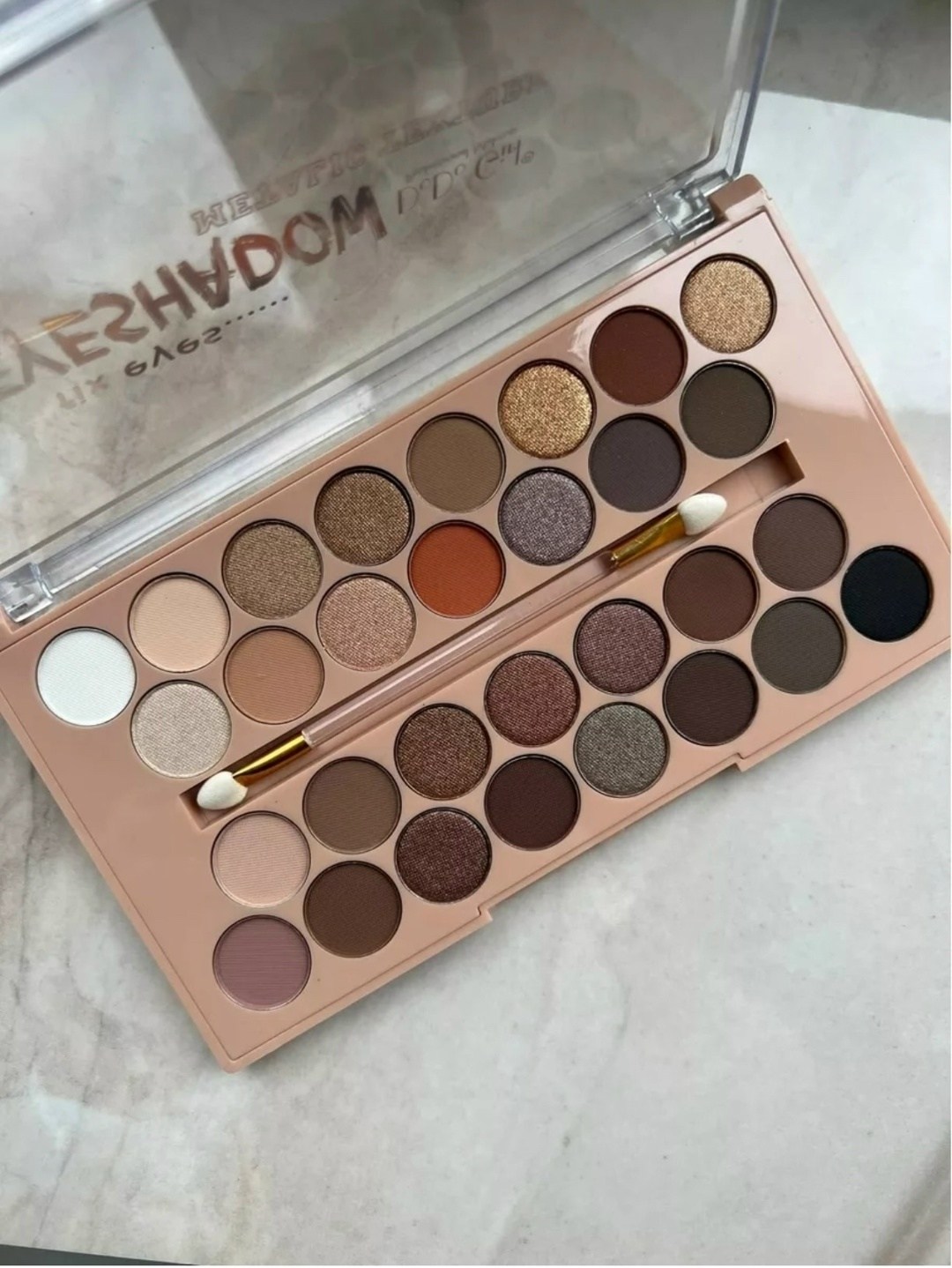 палетка теней для век 30 оттенков,палетка теней,палетка "dodo girl",dodo girl палетка теней fix eyes metallic texture b,палетка теней для век