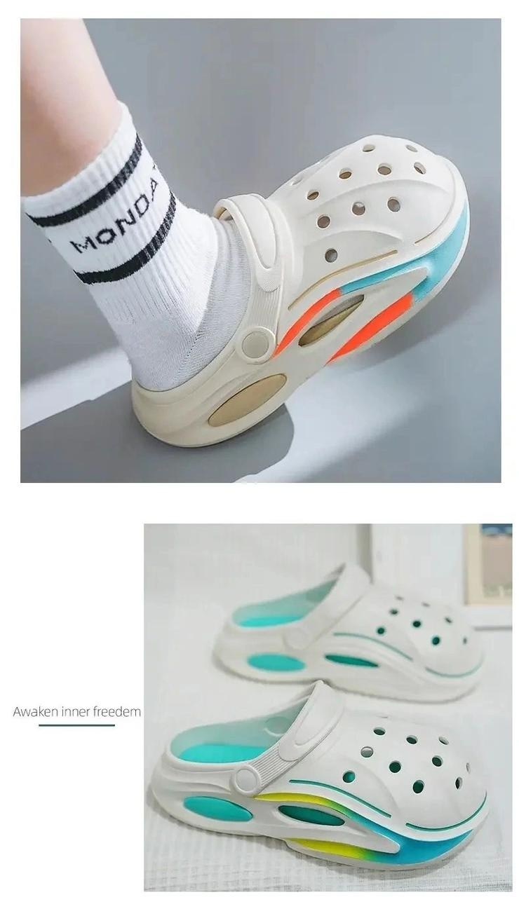 пляжная,,модные сандалии,летние тапочки,сандалии с дырками