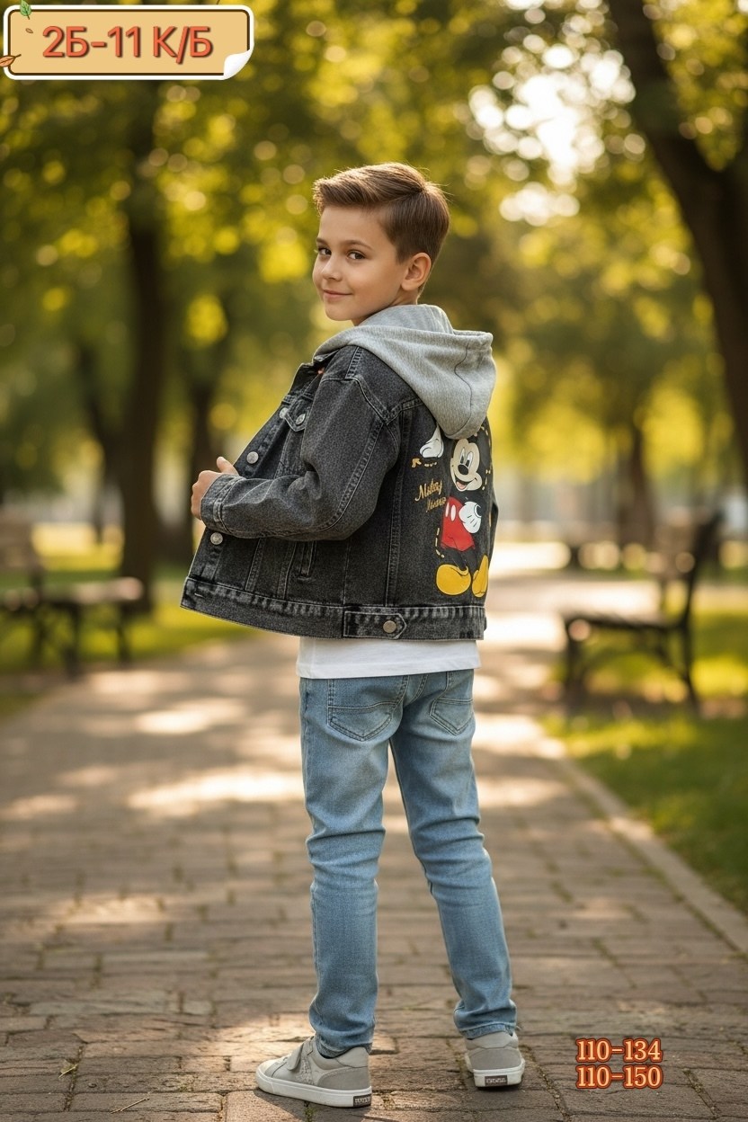 куртка джинсовая s&h stylish happy микки маус,джинсовая куртка с микки маусом,джинсовка с микки маусом детская,куртка джинсовая детская,джинсовкп деьская с мики маусом