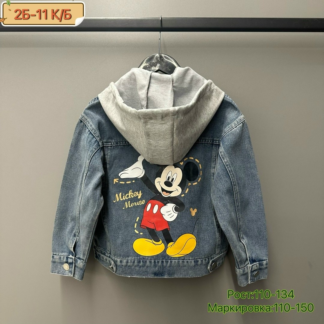 куртка джинсовая s&h stylish happy микки маус,джинсовая куртка с микки маусом,джинсовка с микки маусом детская,куртка джинсовая детская,джинсовкп деьская с мики маусом