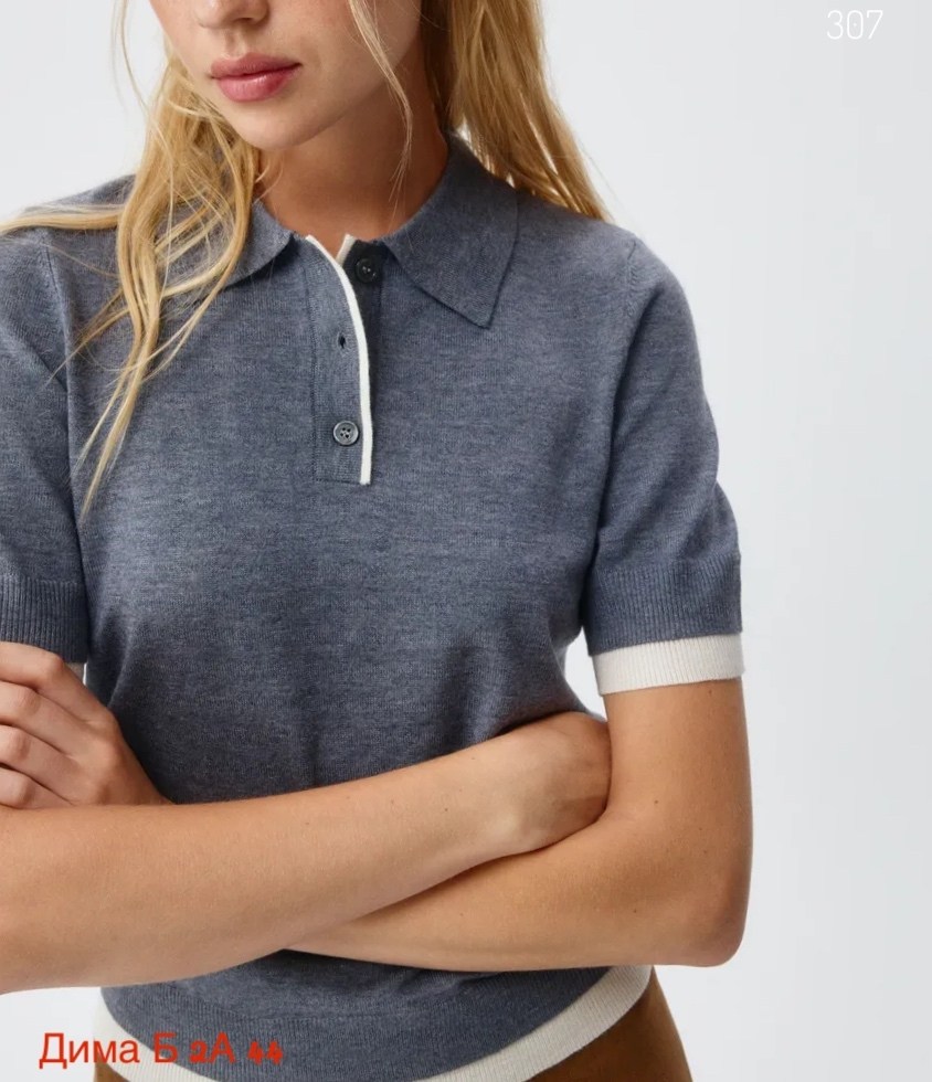 свитер с короткими рукавами,трикотажный пуловер,кашемировый свитер,женский пуловер с воротником-поло,свитер с отложным воротником