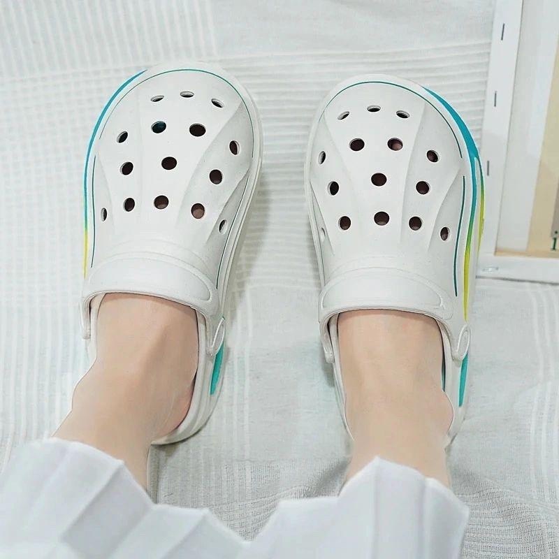 пляжная,,модные сандалии,сандалии с дырками,летние тапочки