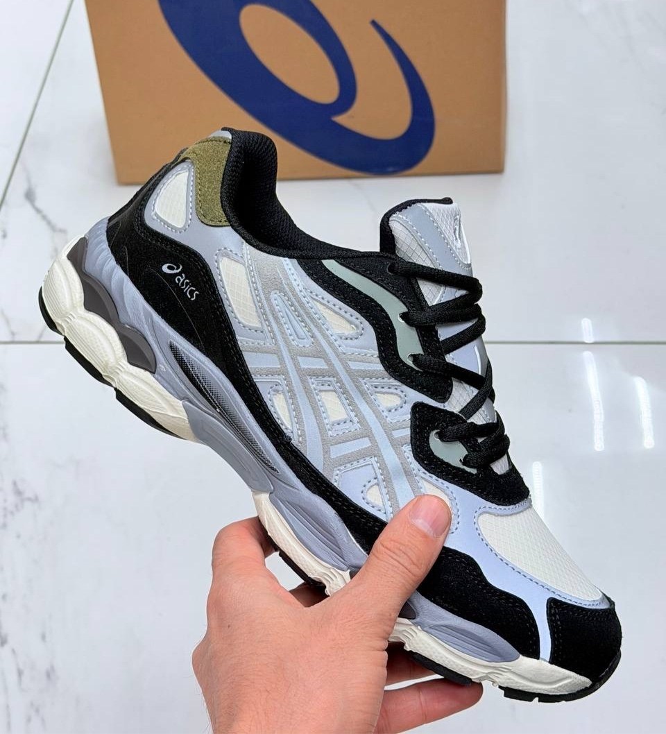 кроссовки asics gel-nyc,кроссовки asics мужские,кроссовки asics,кроссовки gel nyc black grey спортивная  asics,кроссовки asics gel