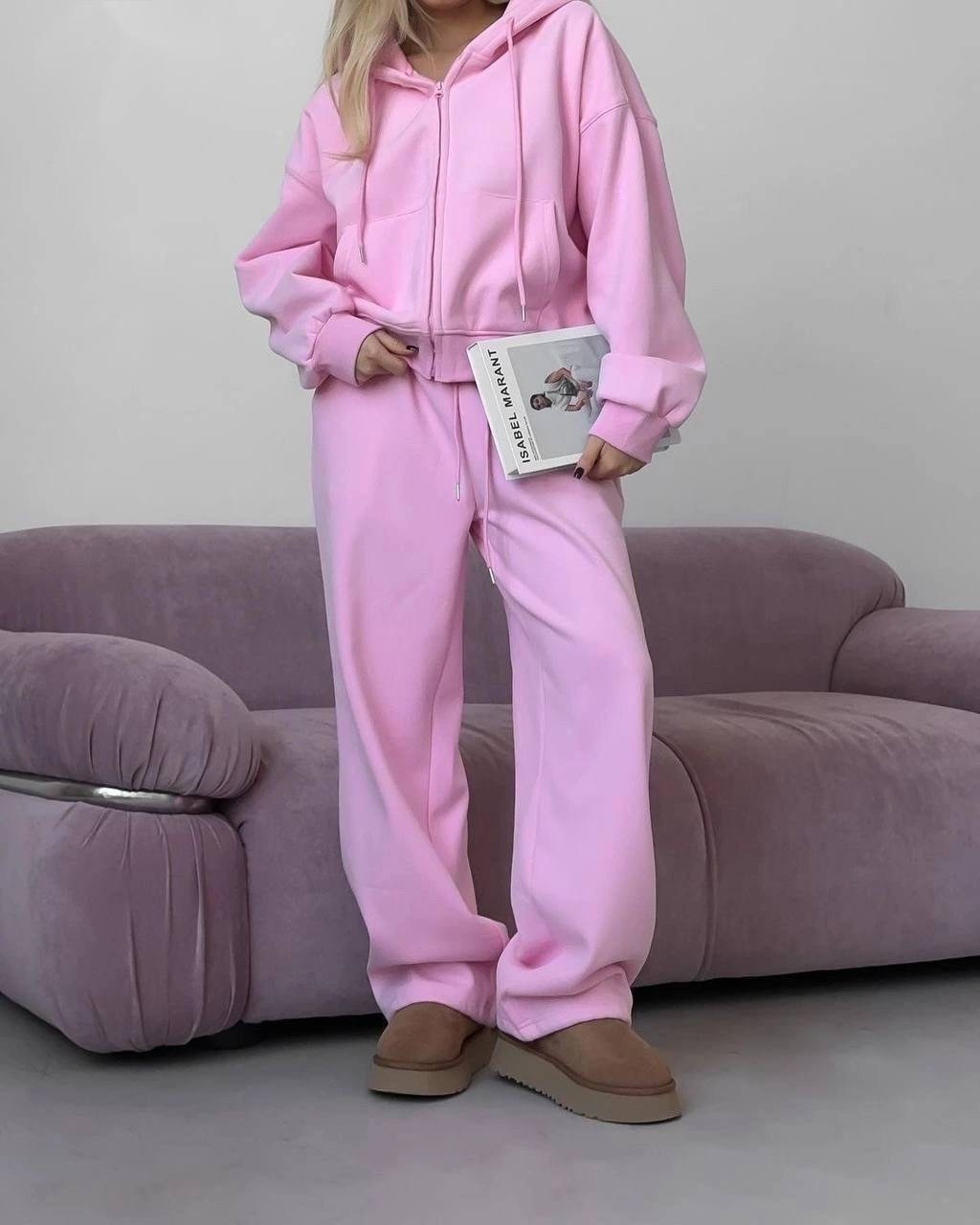 cпортивный костюм женский на флисе,спортивные костюмы женские,женский костюм на флисе,спортивные костюм,костюм с укороченным худи