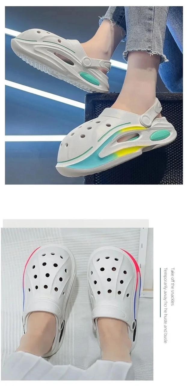 пляжная,,модные сандалии,летние тапочки,сандалии с дырками