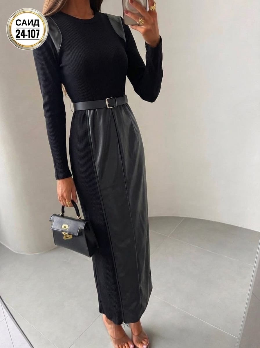 платье женское,,юбка кожаная миди с разрезом,платье миди,юбка кожаная женская