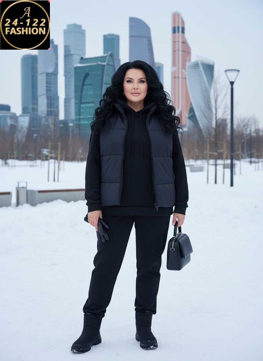 теплый спортивный костюм на флисе с жилеткой halein,костюм тройка женский,костюм на флисе тройка с жилеткой dnt store,спортивный женский костюм на флисе с жилеткой,костюм-тройка женский утепленный: жи