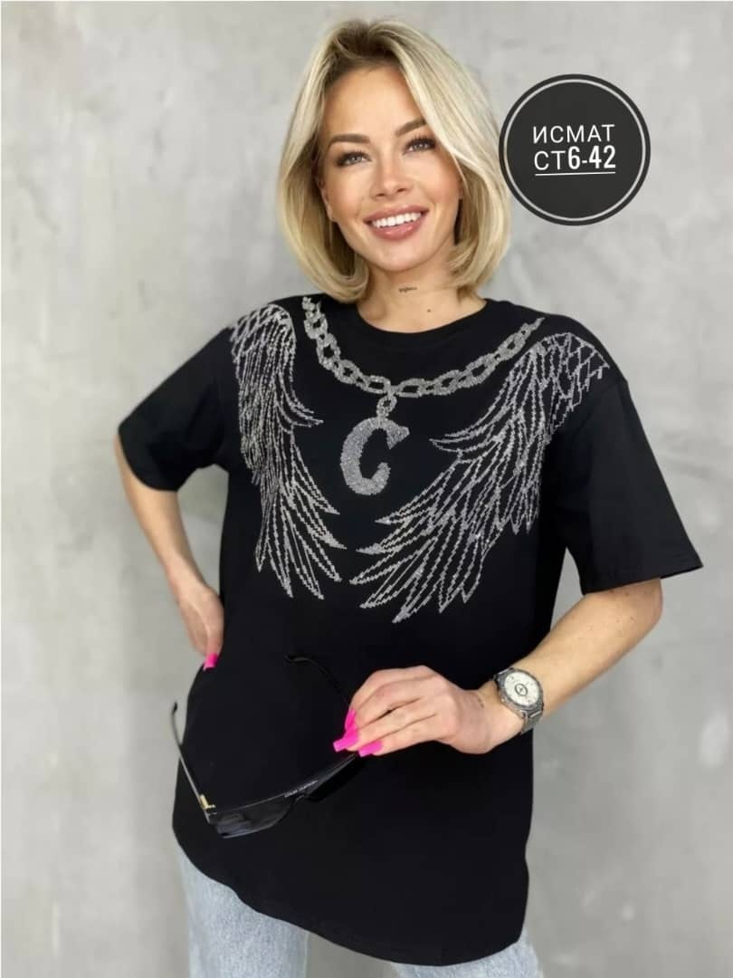 футболка базовая со стразами оверсайз abidov style,футболка оверсайз со стразам,женская футболка оверсайз со стразами,футболка базовая со стразами оверсайз,футболки женская оверсайз