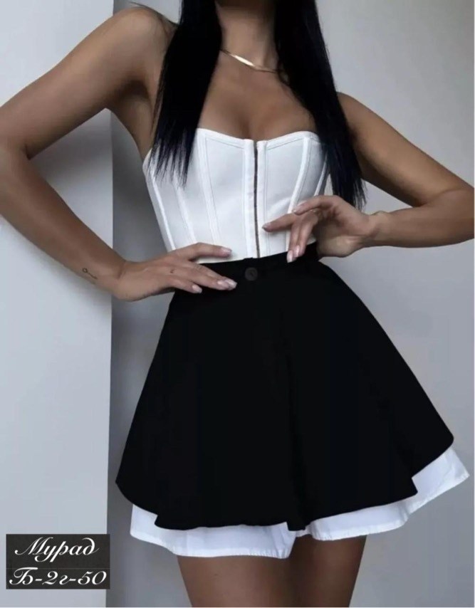 юбка-шорты женская короткая мини 42-48 черный,юбка мини,юбка шорты женская,женская юбка,юбка