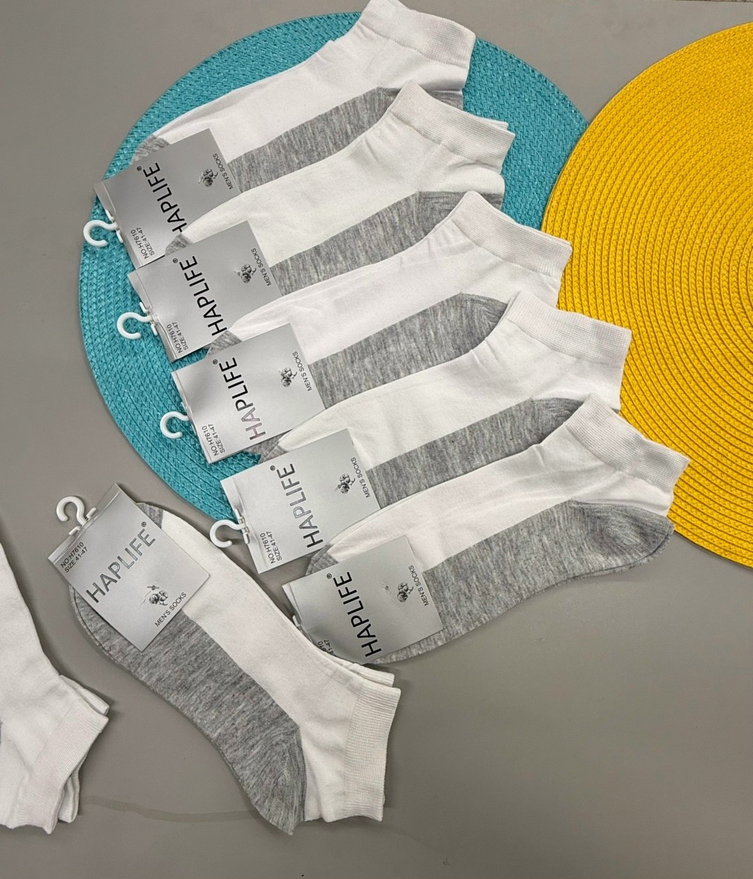 носки turkan комплект 5 пар размер 36-41 белый серый,носки женские,носки комплект,носки мужские,носки короткие хлопковые набор