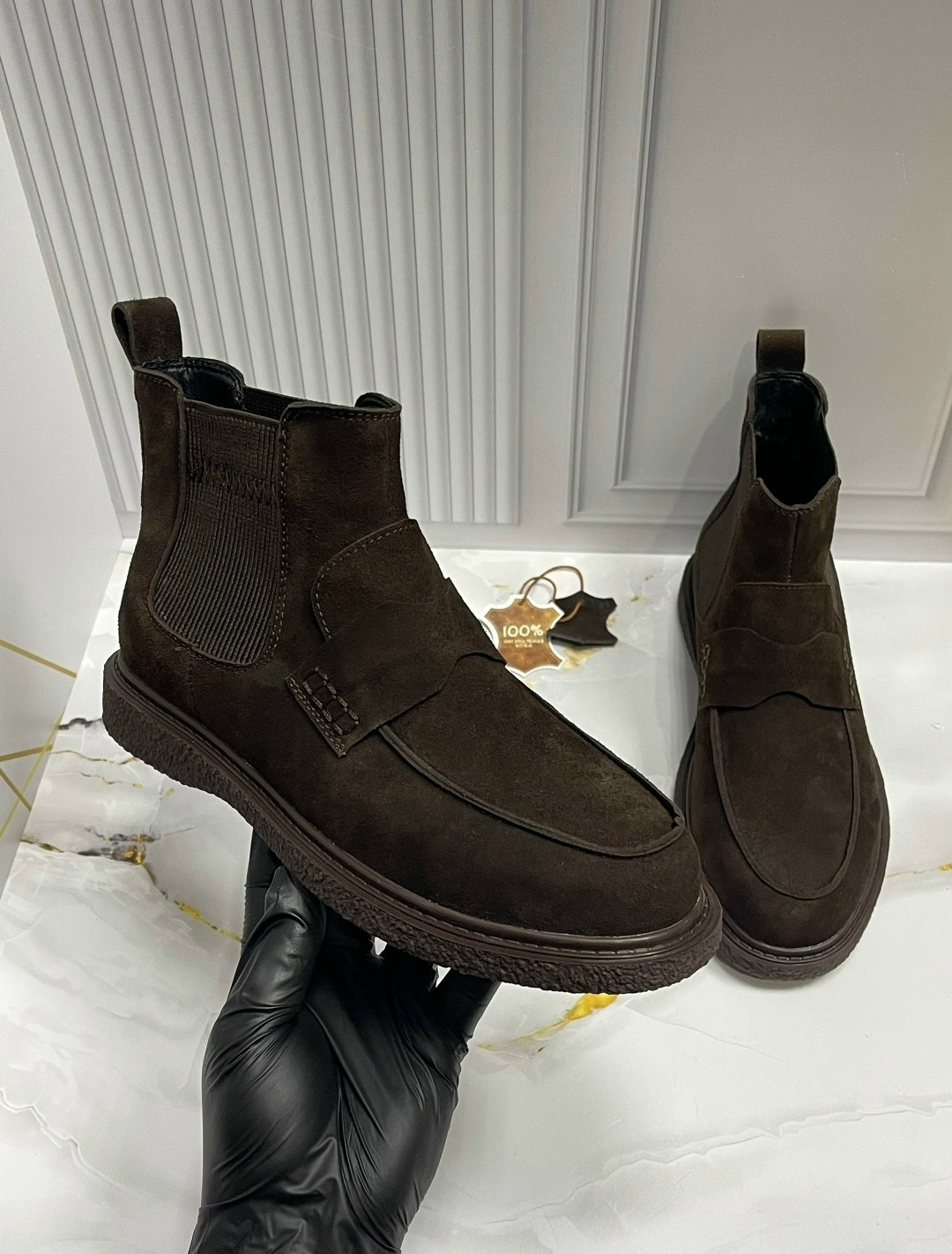 ,замшевые ботинки челси medicine коричневый,ботинки мужские челси,мужские ботинки,обуви