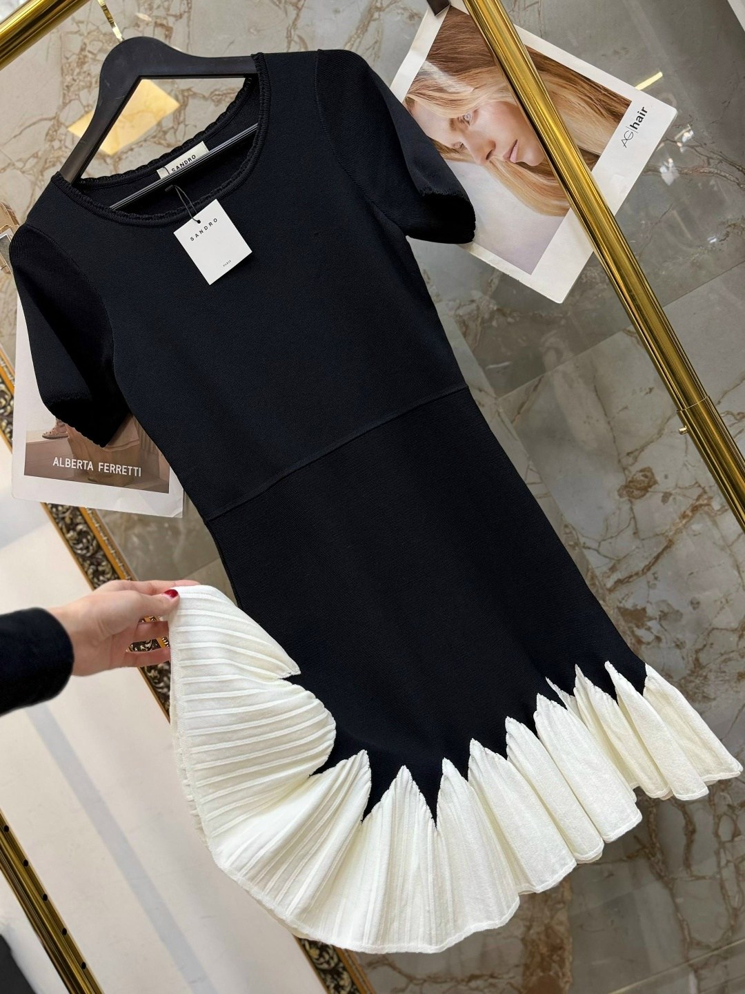 платье,платье женские,платье с круглым вырезом,вязаное платье,платье черное