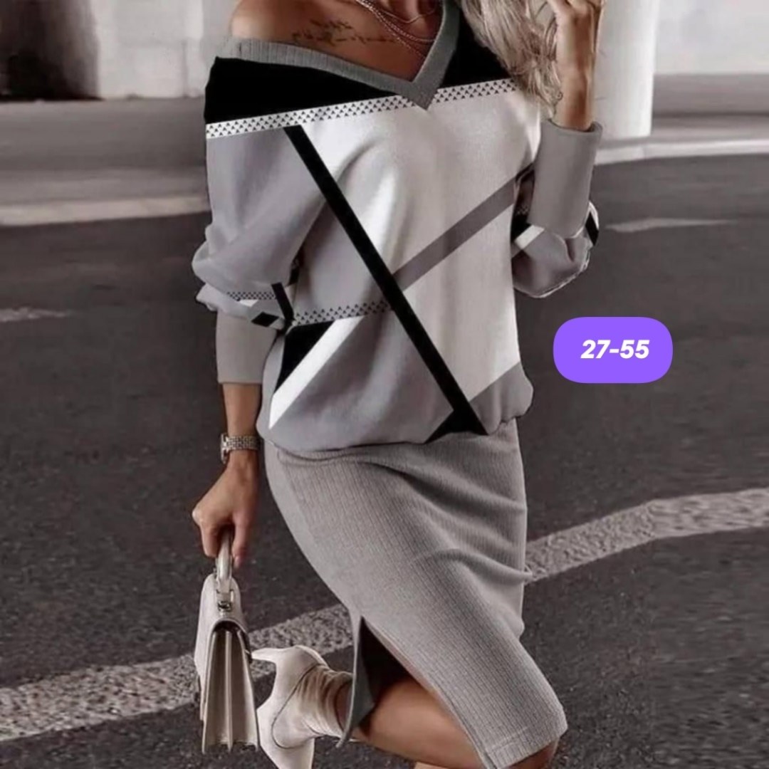 женский костюм двойка лапша,костюм женский двойка,костюм женский двойка юбка с джемпером,женский трикотажный костюм с юбкой черный с белым,костюм юбка и кофта