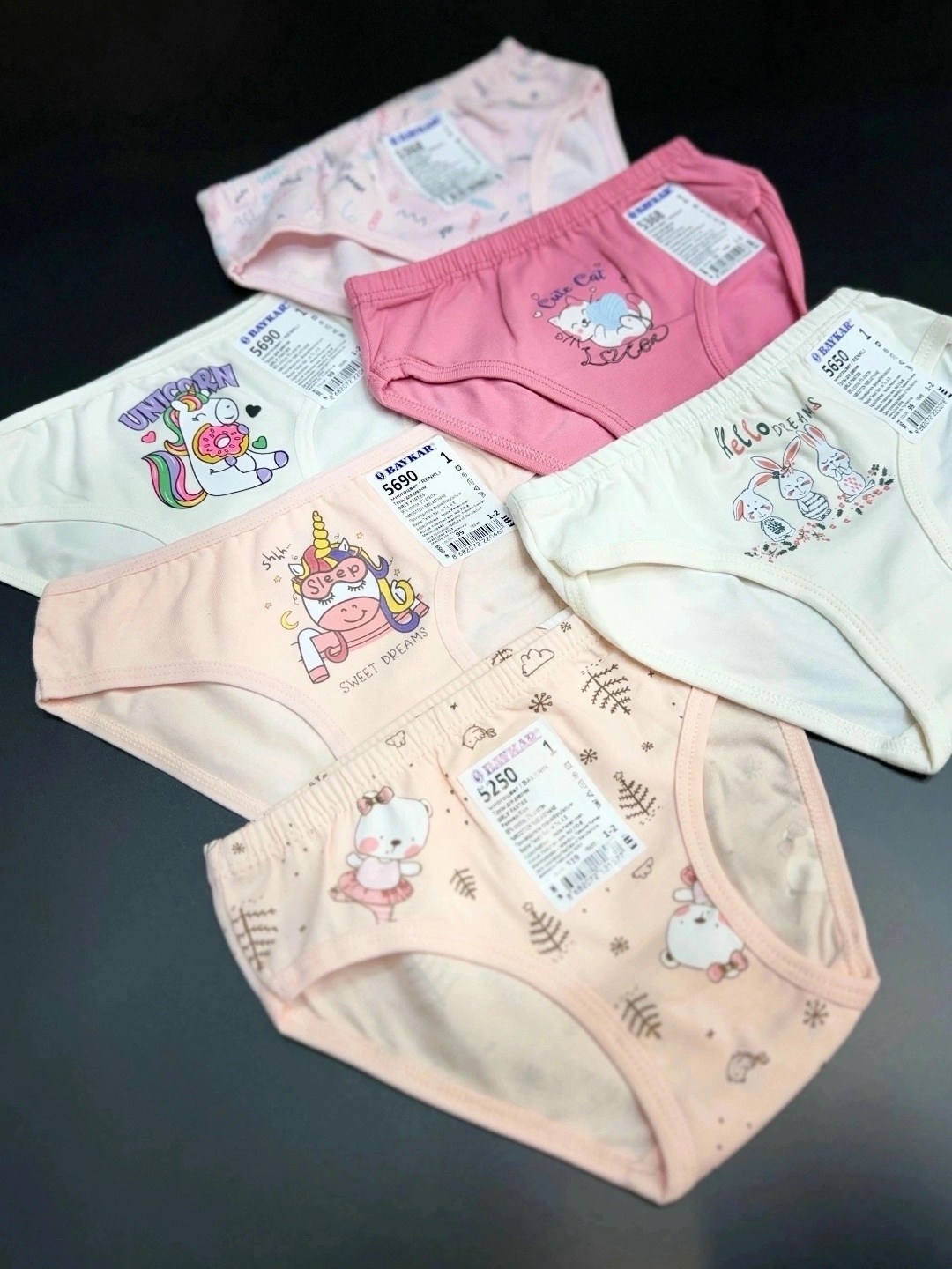 набор трусов для девочек,трусы для девочки 3шт. baykar,трусы для девочек baykar,трусы для девочек,детское нижнее белье
