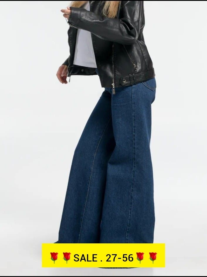 женские джинсы,джинсы широкие трубы с высокой посадкой,стильные джинсы,модные джинсы,джинсы широкие