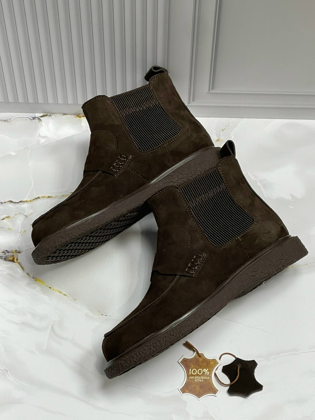 ,замшевые ботинки челси medicine коричневый,ботинки мужские челси,мужские ботинки,обуви