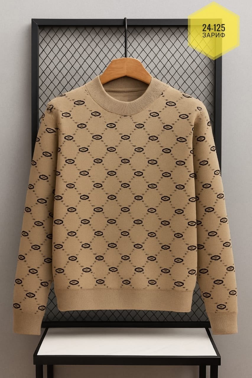 мужской свитер gucci с принтом gucci,свитшот женский повседневный gucci gg knit,свитер gucci,джемпер гуччи,свитер gucci вязаный парный с круглым вырезом