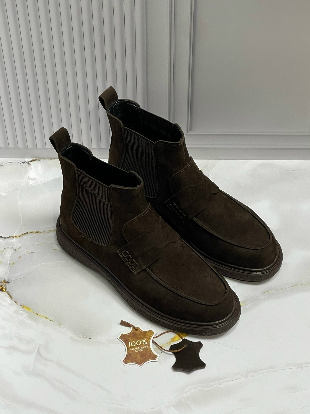 ,замшевые ботинки челси medicine коричневый,ботинки мужские челси,мужские ботинки,обуви