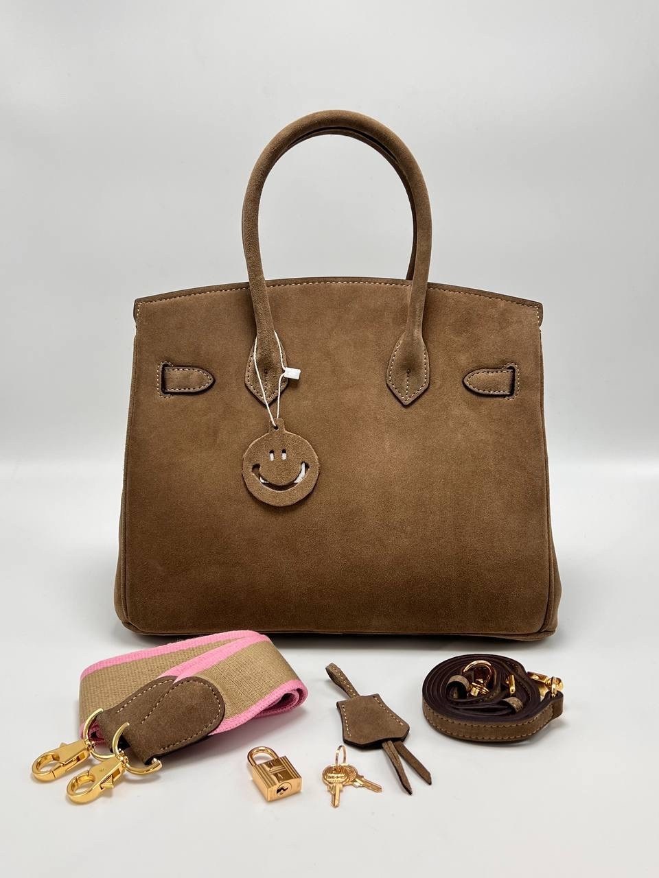 сумка женская hermes birkin 25 натуральная замша,сумка бежевая hermes birkin замшевая гермес биркин,сумка эрмес биркин бежевая,сумка замшевая,женская замшевая сумка hermes серая 26х20х10