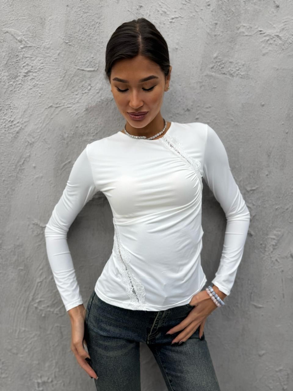 лонгслив женский,женская кофта,лонгслив базовый,лонгслив облегающий с драпировкой lucasta style,кофта трикотажная