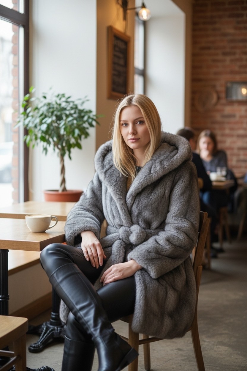 шуба искусственная под норку с капюшоном,шуба искусственная женская короткая экошуба,норковая шуба,шуба искусственная женская короткая,шуба искусственная женский leoturk серый капюшон евромех