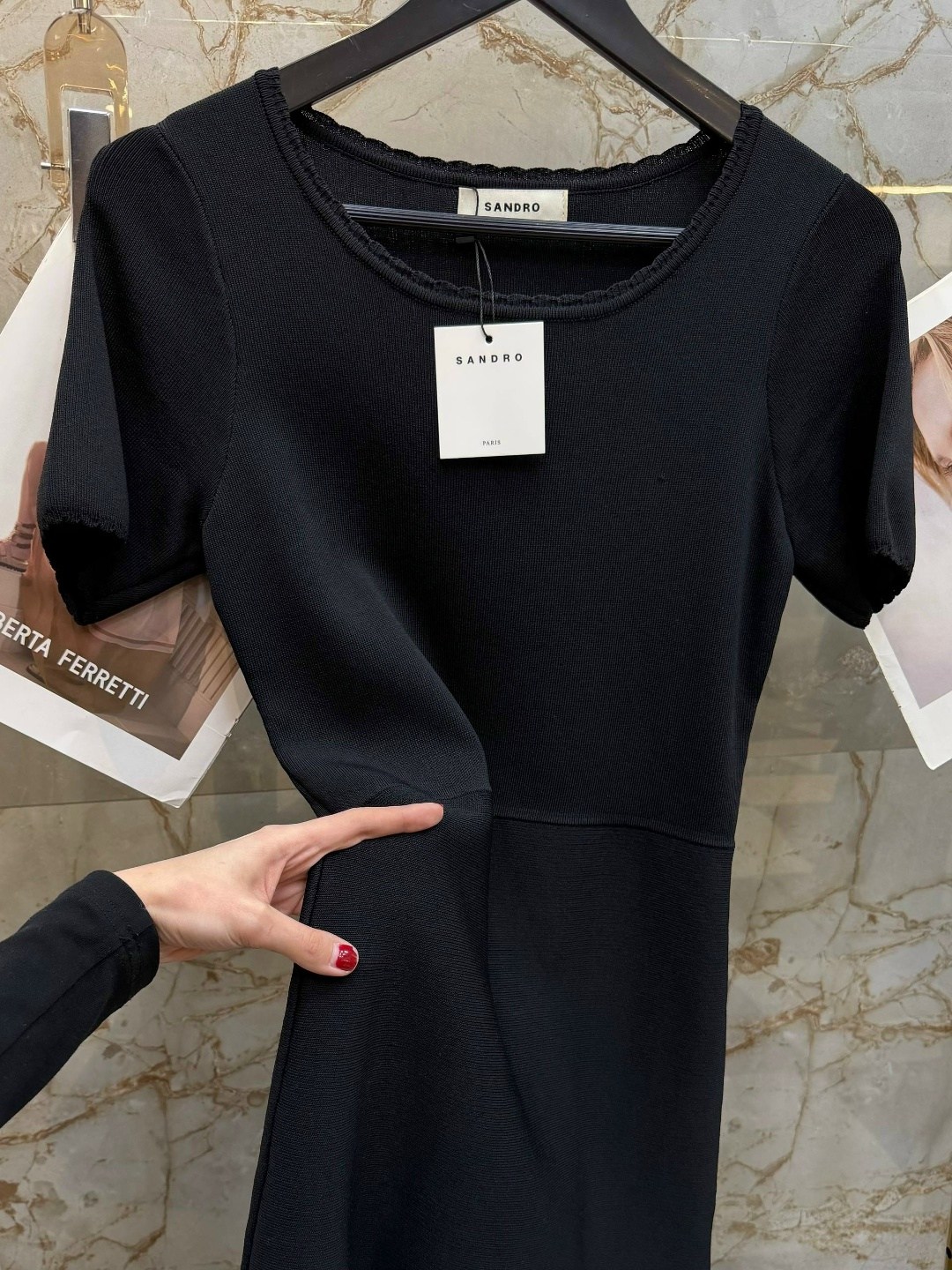 платье,платье женские,платье с круглым вырезом,вязаное платье,платье черное