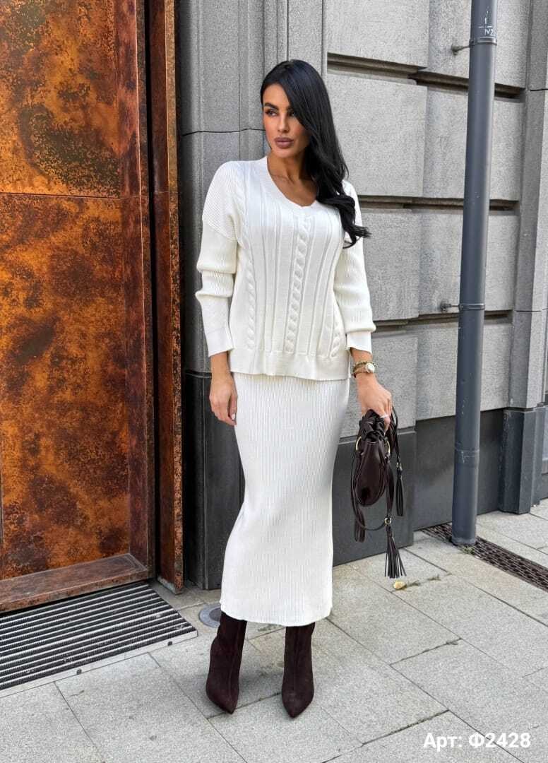 трикотажный костюм с юбкой,костюм с юбкой теплый fedoroffka,костюм с юбкой теплый,костюм вязаный женский с юбкой,вязаный костюм с юбкой