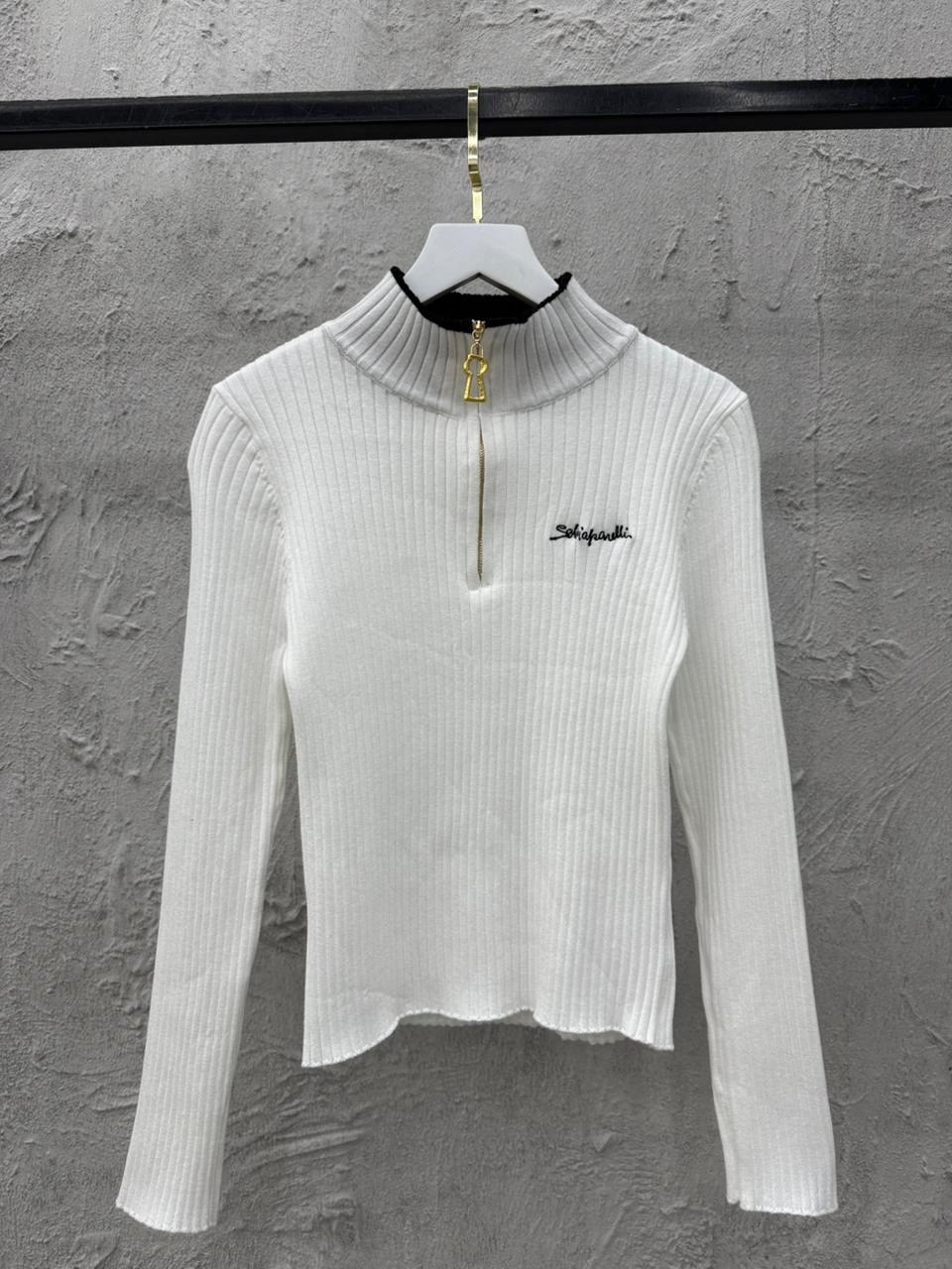 женская кофта,женский свитер,женская кофта белая,водолазка,водолазка на молнии белая