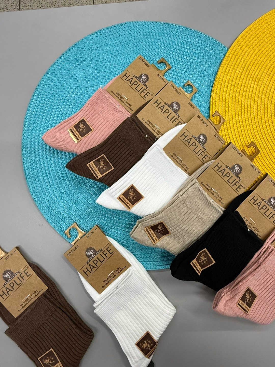 носки женские 10 пар,носки женские,носки женские 10 пар разного цвета,носки женские комплект,носки женские короткие в рубчик набор 5 пар