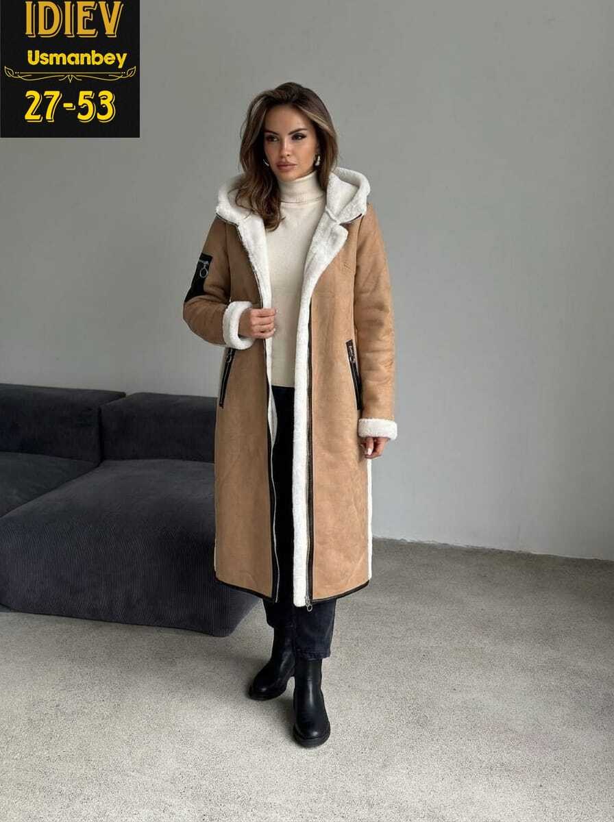 женская дубленка,дубленка женская арт. 1403748,дубленка удлиненная,каляев дублёнки женские,дубленка женская длинная