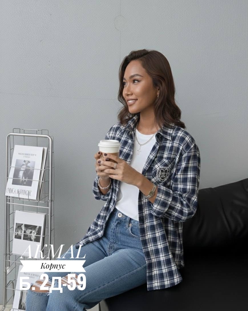 рубашка женская в клетку с отложным воротником,женская рубашка в клетку оверсайз,рубашка в клетку женская,рубашка женская,рубашка в клетку