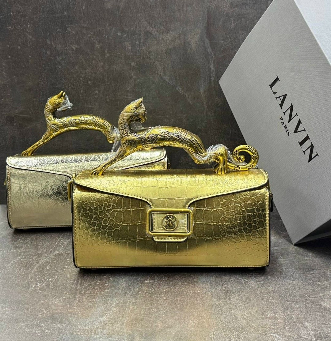 сумка lanvin,сумка женская lanvin cat bag кожа черная,сумка lanvin натуральная кожа,сумка lanvin багет с ручкой пантерой,сумка lanvin 25х12 см натуральная кожа
